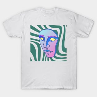 Trippy psychedelic face T-Shirt